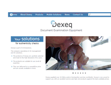 Tablet Screenshot of dexeq.com